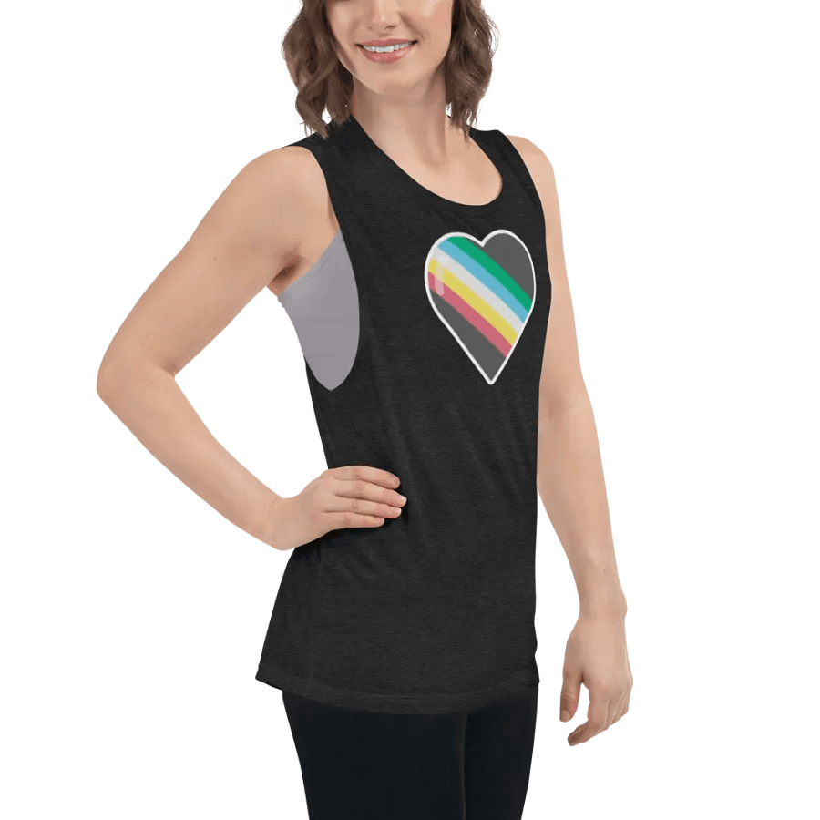Disability Pride Fitted Muscle Tank product image (22)