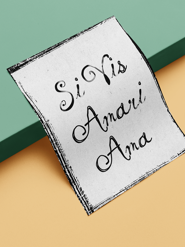Si Vis Amari Ama Poster product image (1)