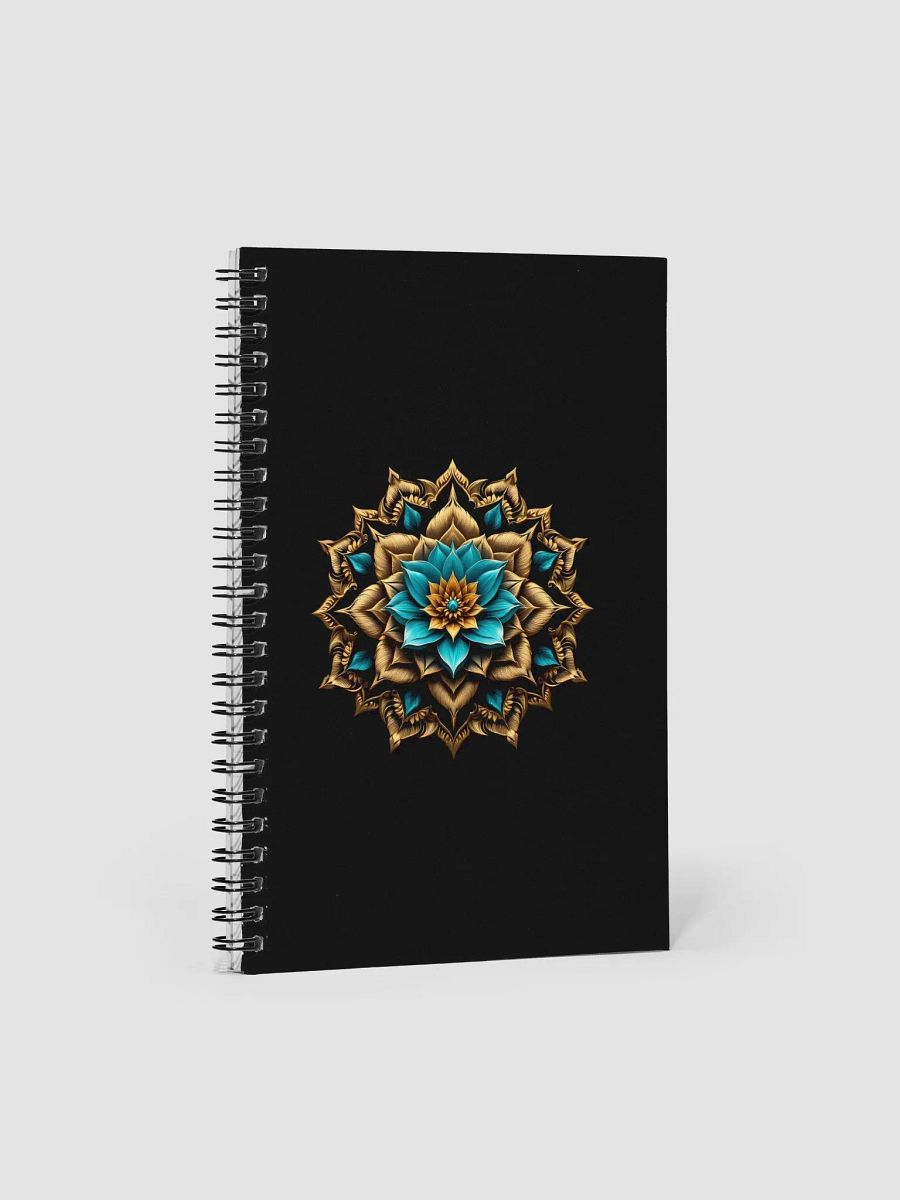 Spiral Notebook with Gold Mandala Design product image (1)