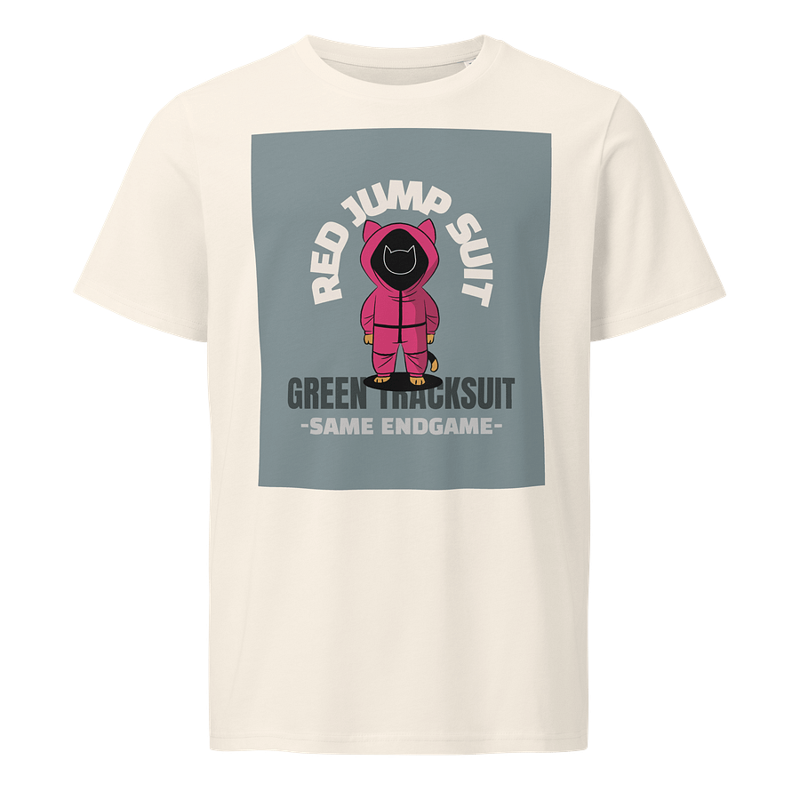 Red Jumpsuit Cat Green Tracksuit Korean Squid Player Game 001 456 067 Korean Thriller Movies T-Shirt product image (1)