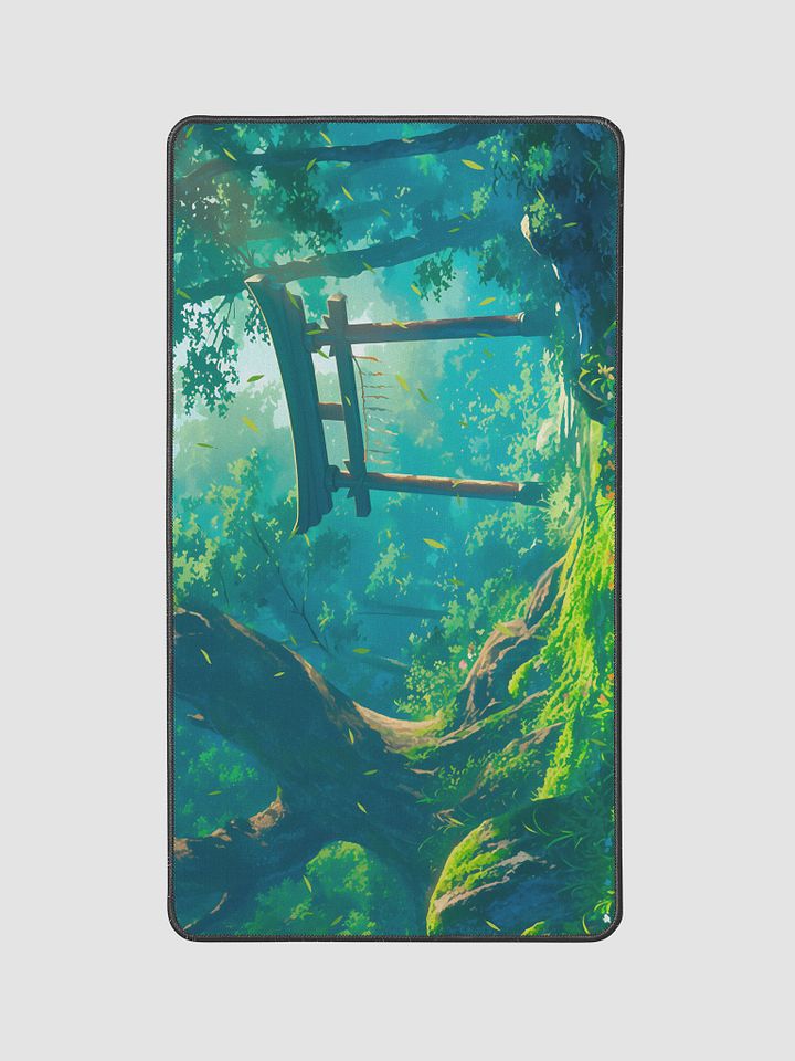 Serene Forest Torii Gate Desk Mat - 12