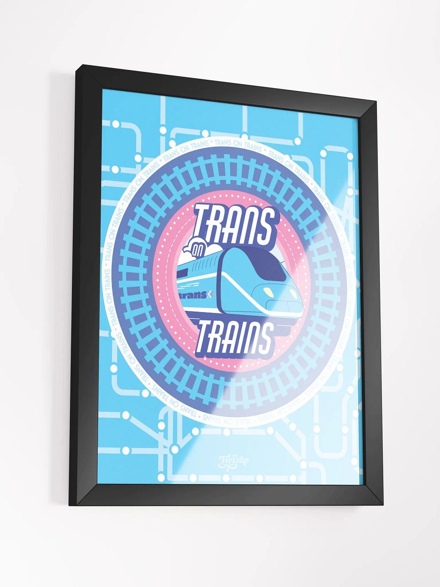 Trans on Trains 12x16 framed poster product image (8)