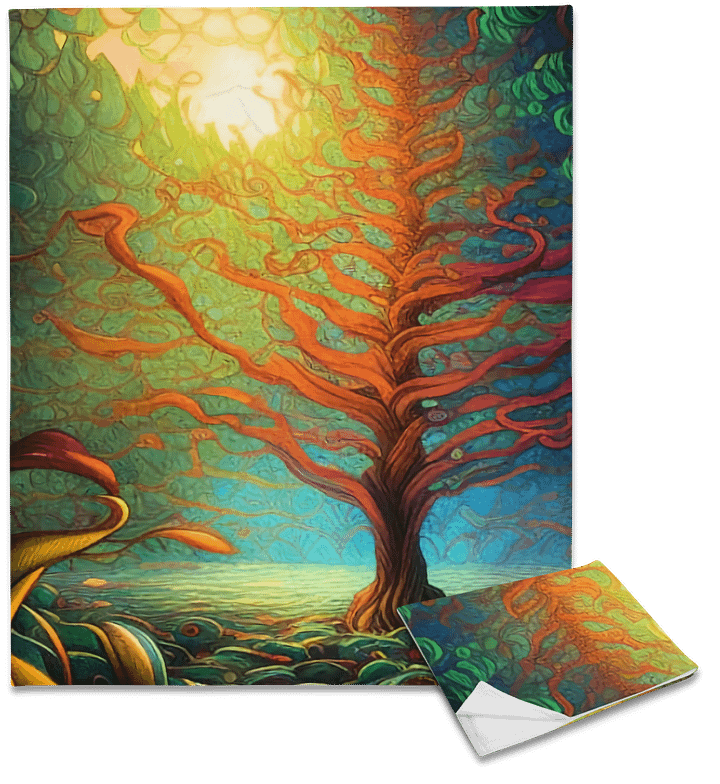 Forest abstract Jetée/ Blanket product image (1)