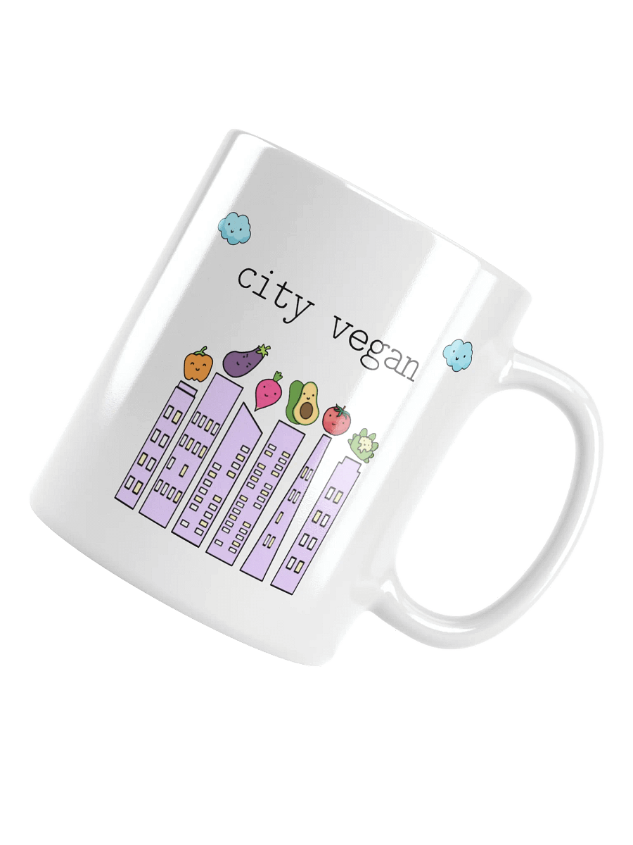 “City Vegan” Coffee or Tea Mug product image (3)