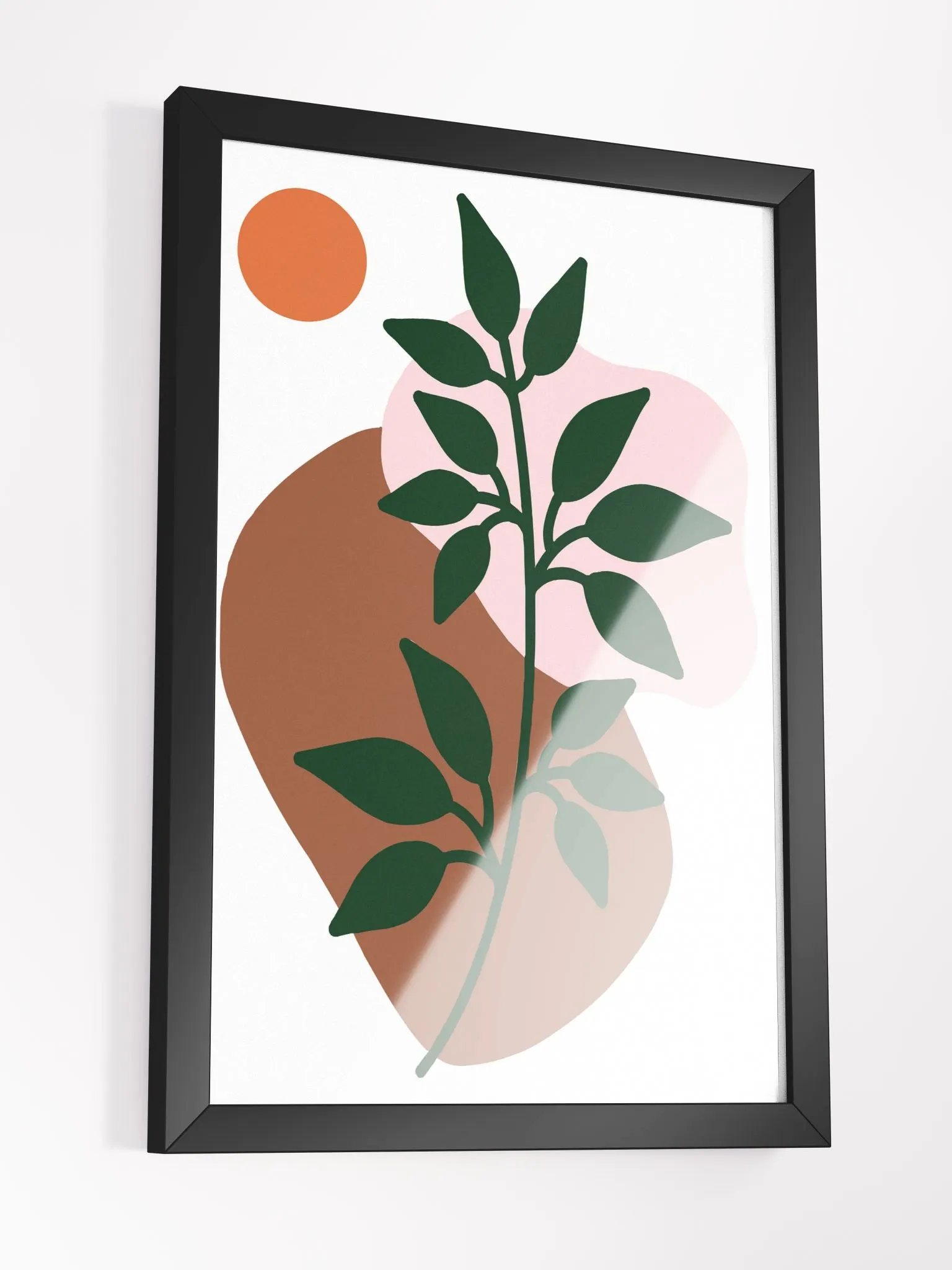 Serene Leafy Branch Framed Matte Poster product image (18)