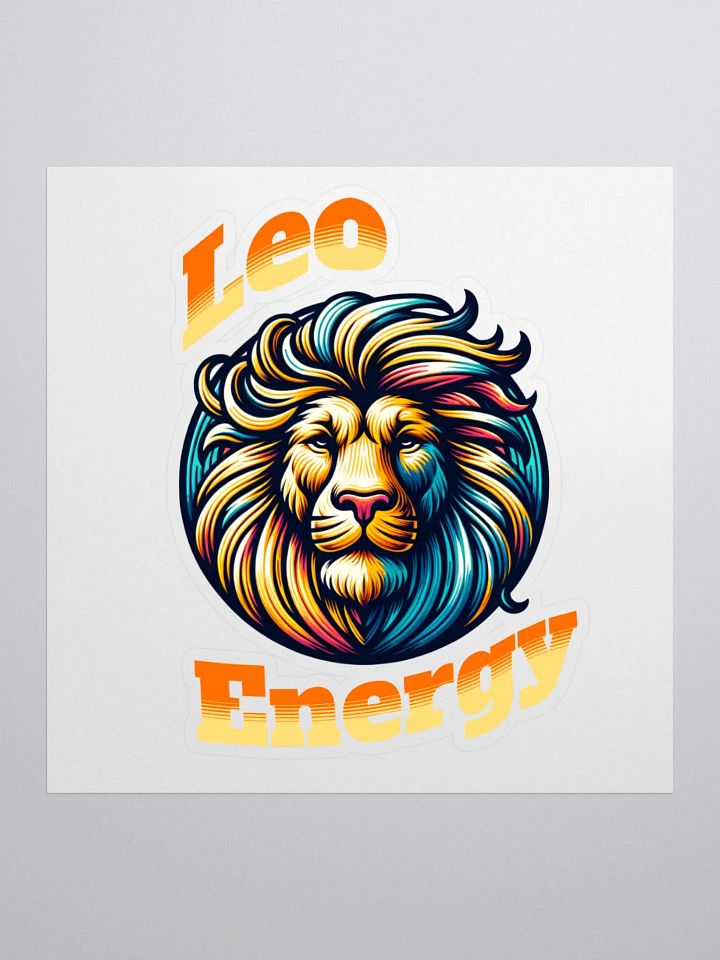 Zodiac Sign Leo Energy Sticker product image (1)
