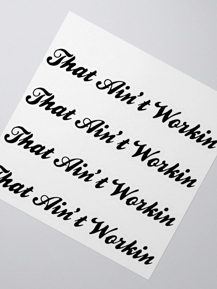 Rebellious Cursive Kiss Cut Stickers product image (4)
