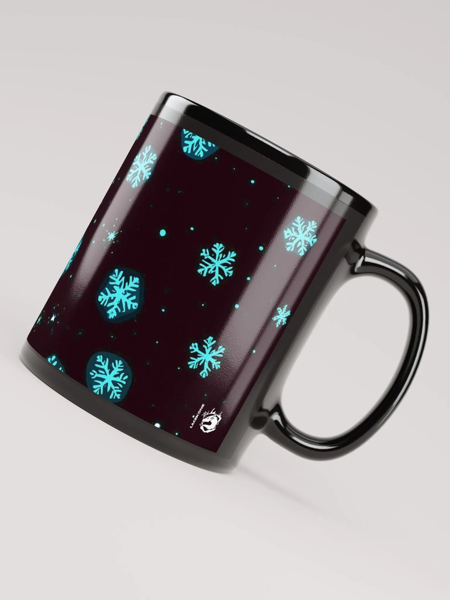 Starry Snowflake Black Mug product image (5)