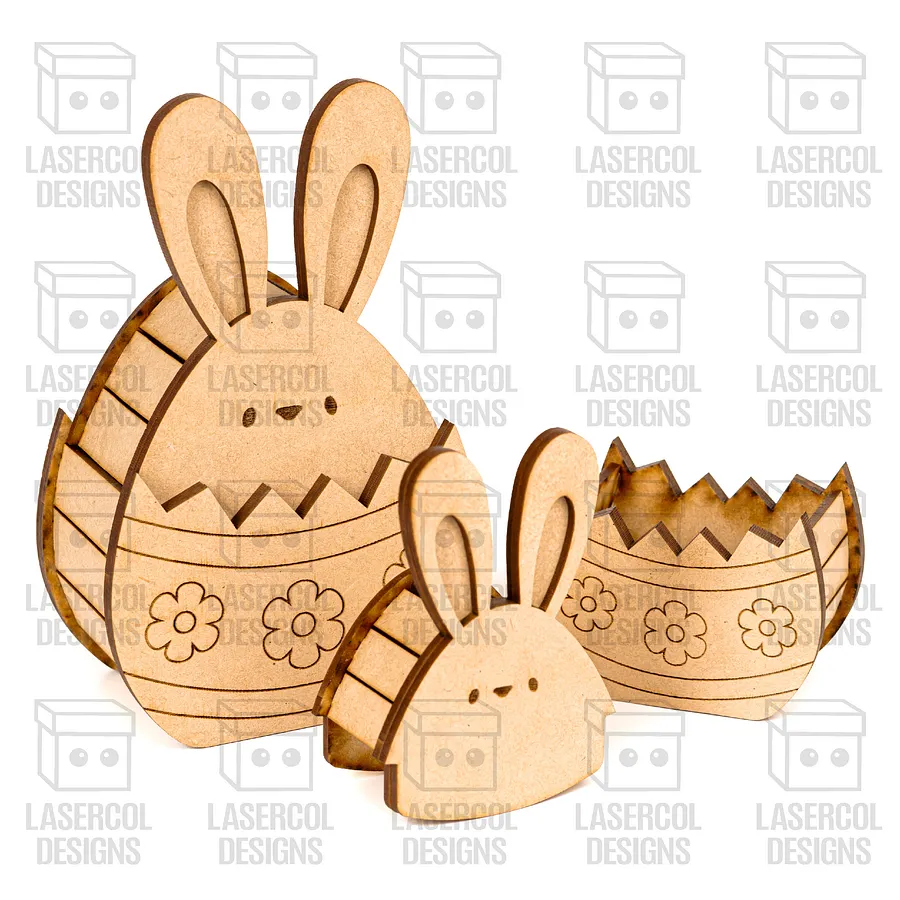 Easter Bunny Egg Box (2 Sizes, 4 Styles) - Laser Cut Files product image (6)