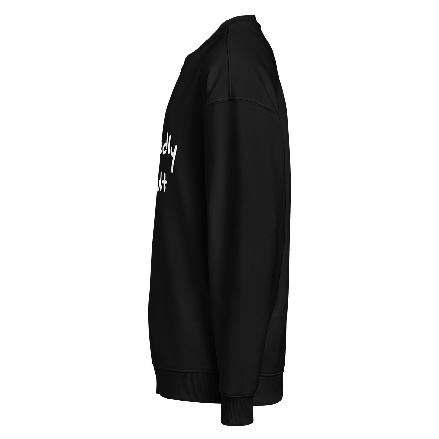 admittedly difficult (white) eco oversized crewneck product image (5)