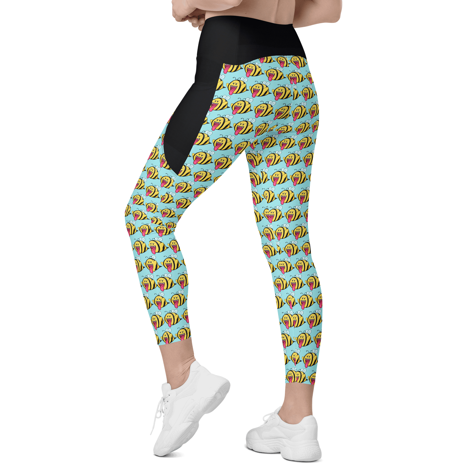 Boo-Bees Leggings w/Pockets (Blue) product image (7)