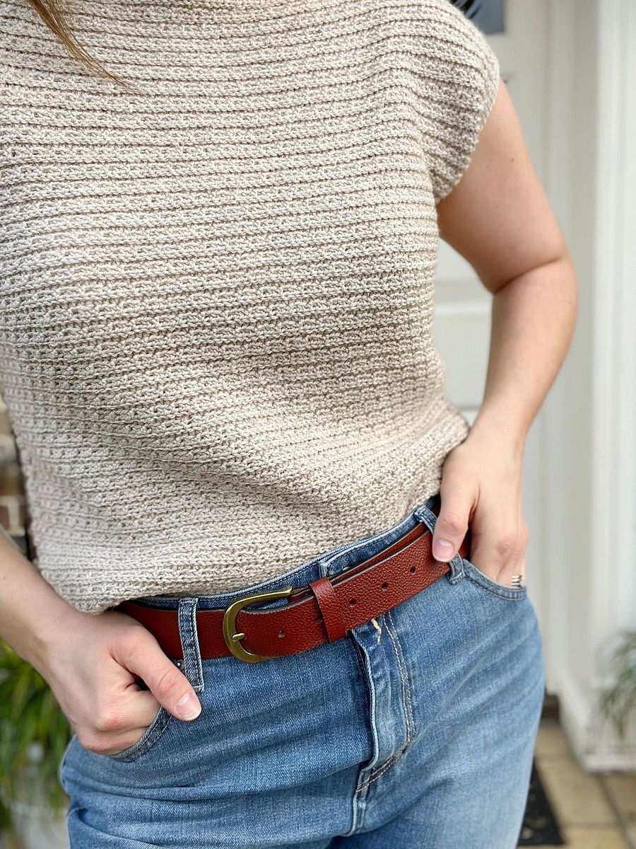 Summer Twill Tee - Simple Crochet Top PDF Pattern product image (6)