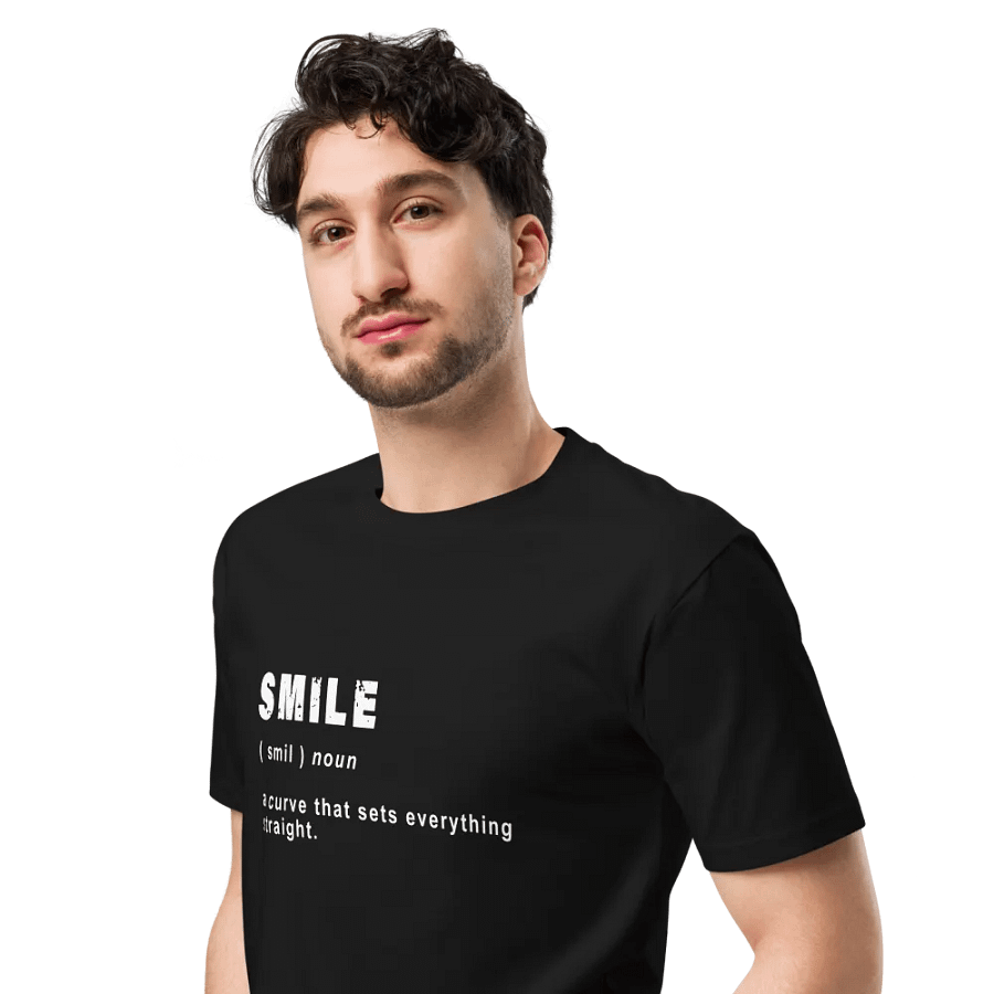 Smile Funny Definition Unisex Premium T-Shirt product image (4)