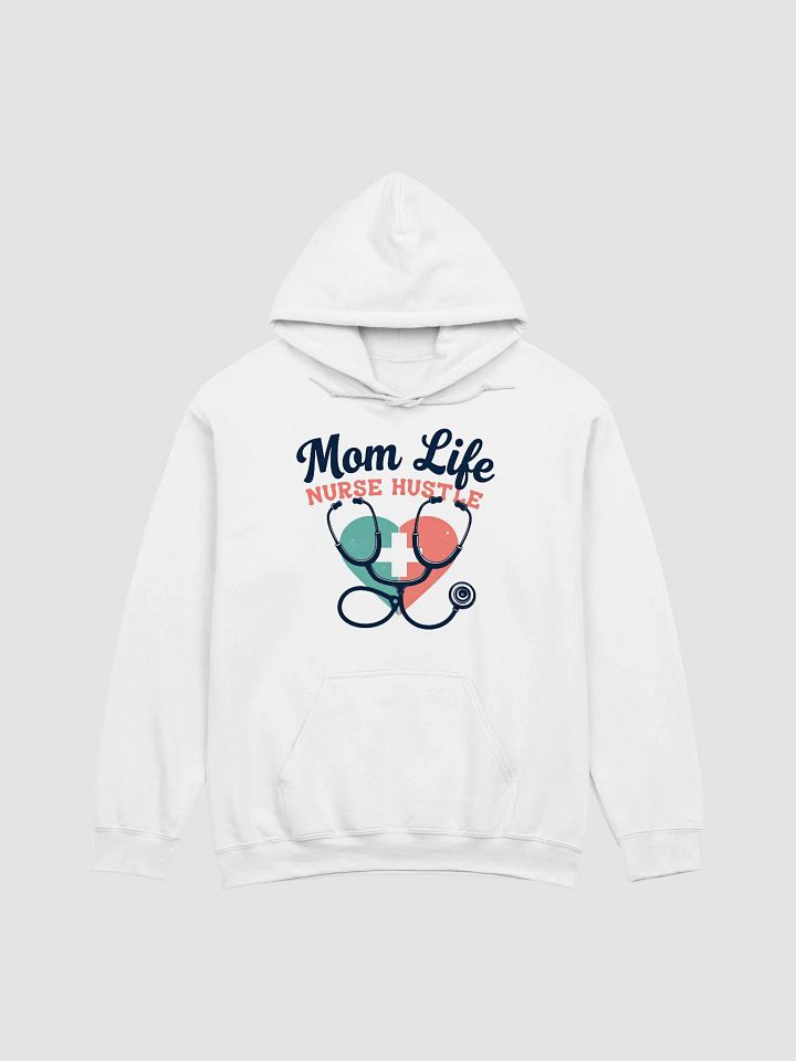 Nurse mom Hustle Stethoscope Heart Hoodie product image (3)