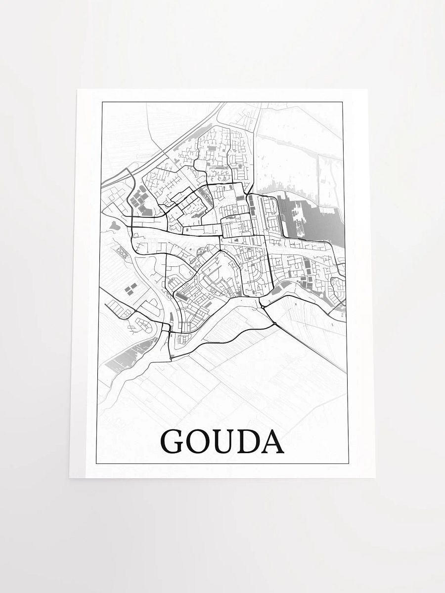 Gouda, Netherlands, city map print product image (18)