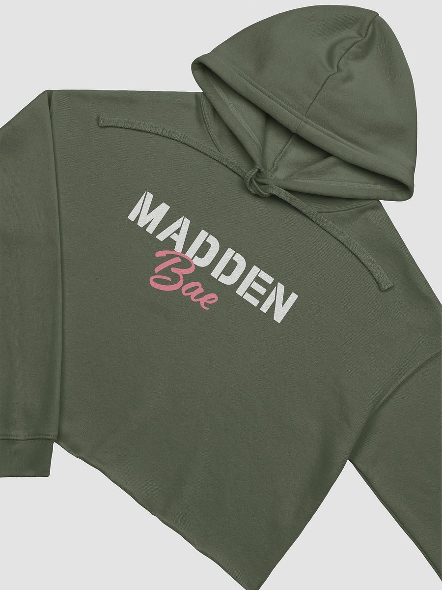 MaddenBae Signature Cropped Hoodie (white font) product image (3)
