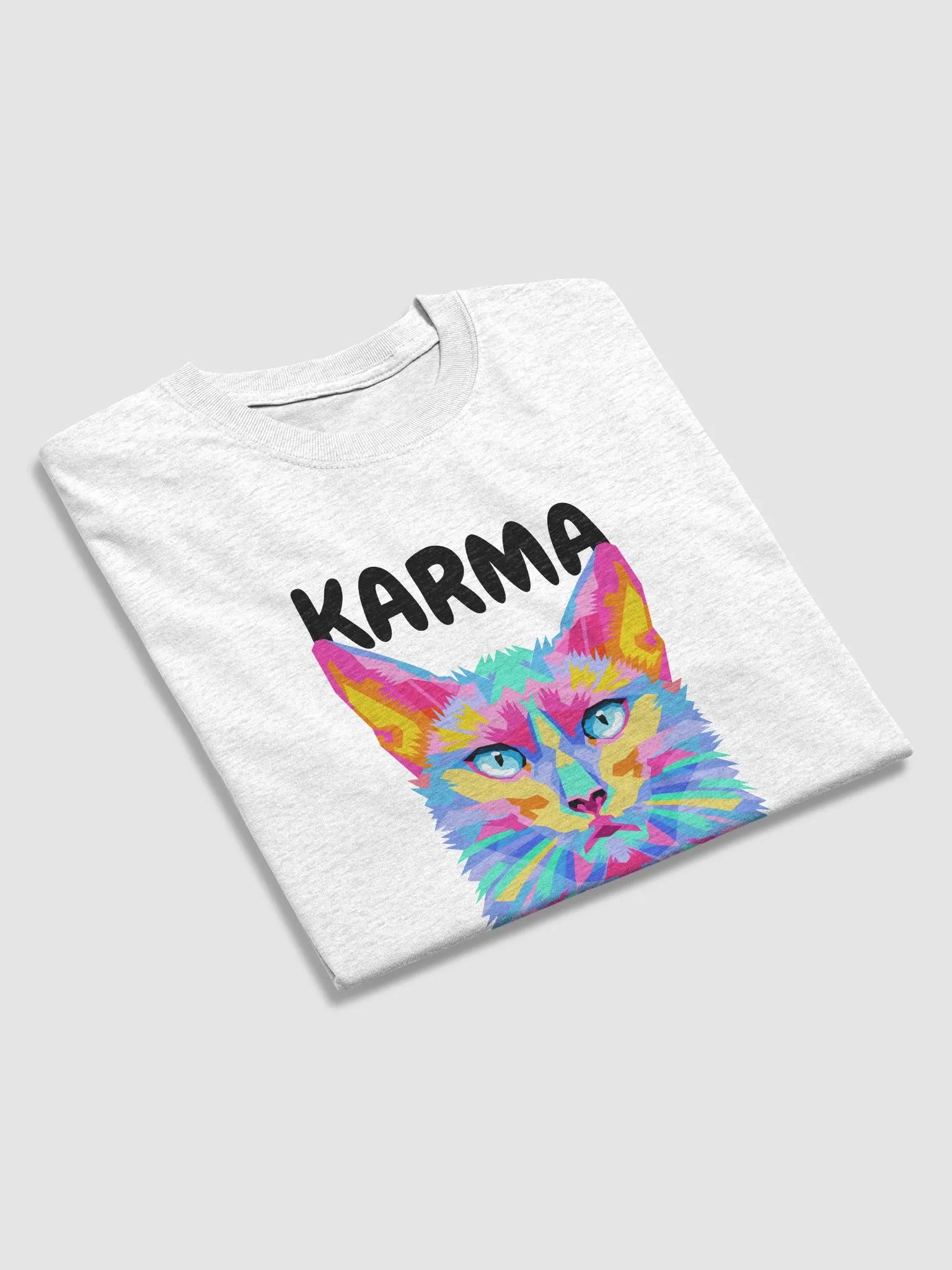 karma is a cat shirt product image (23)