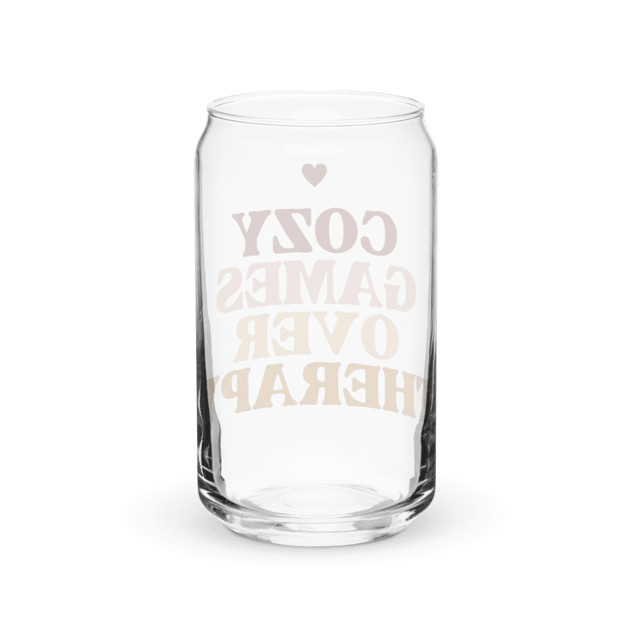 Cozy Games Over Therapy Can Glass product image (6)