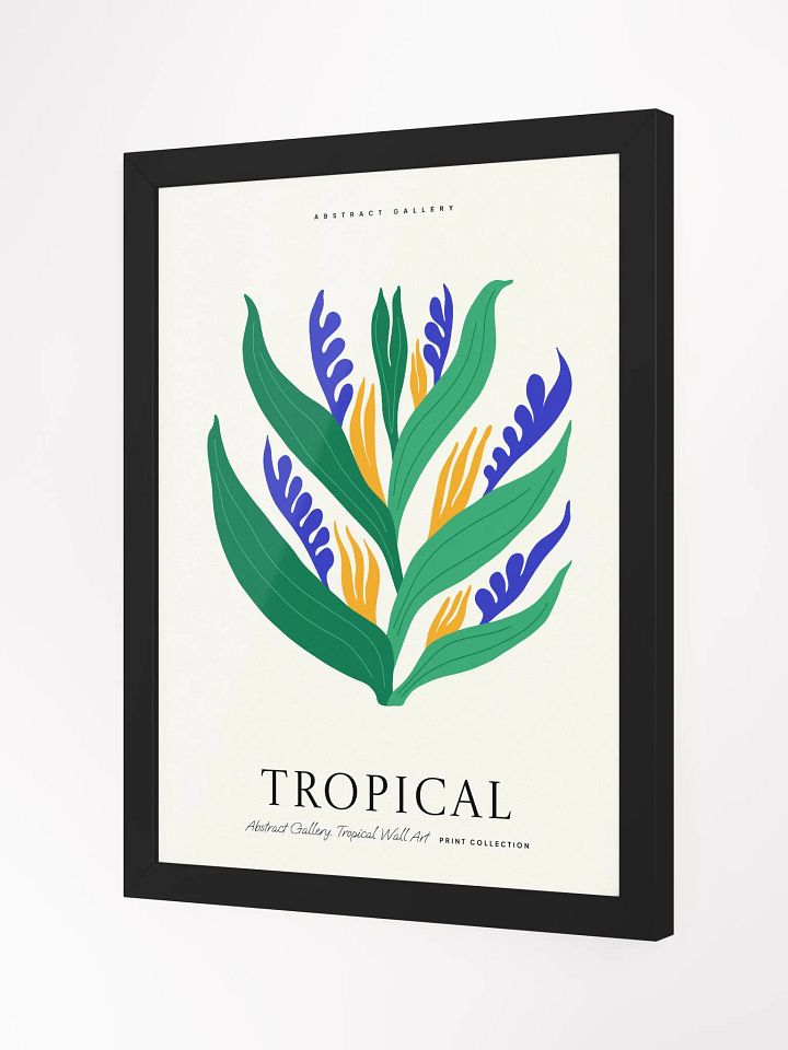 Tropical Leaf Dance - Framed Poster product image (2)
