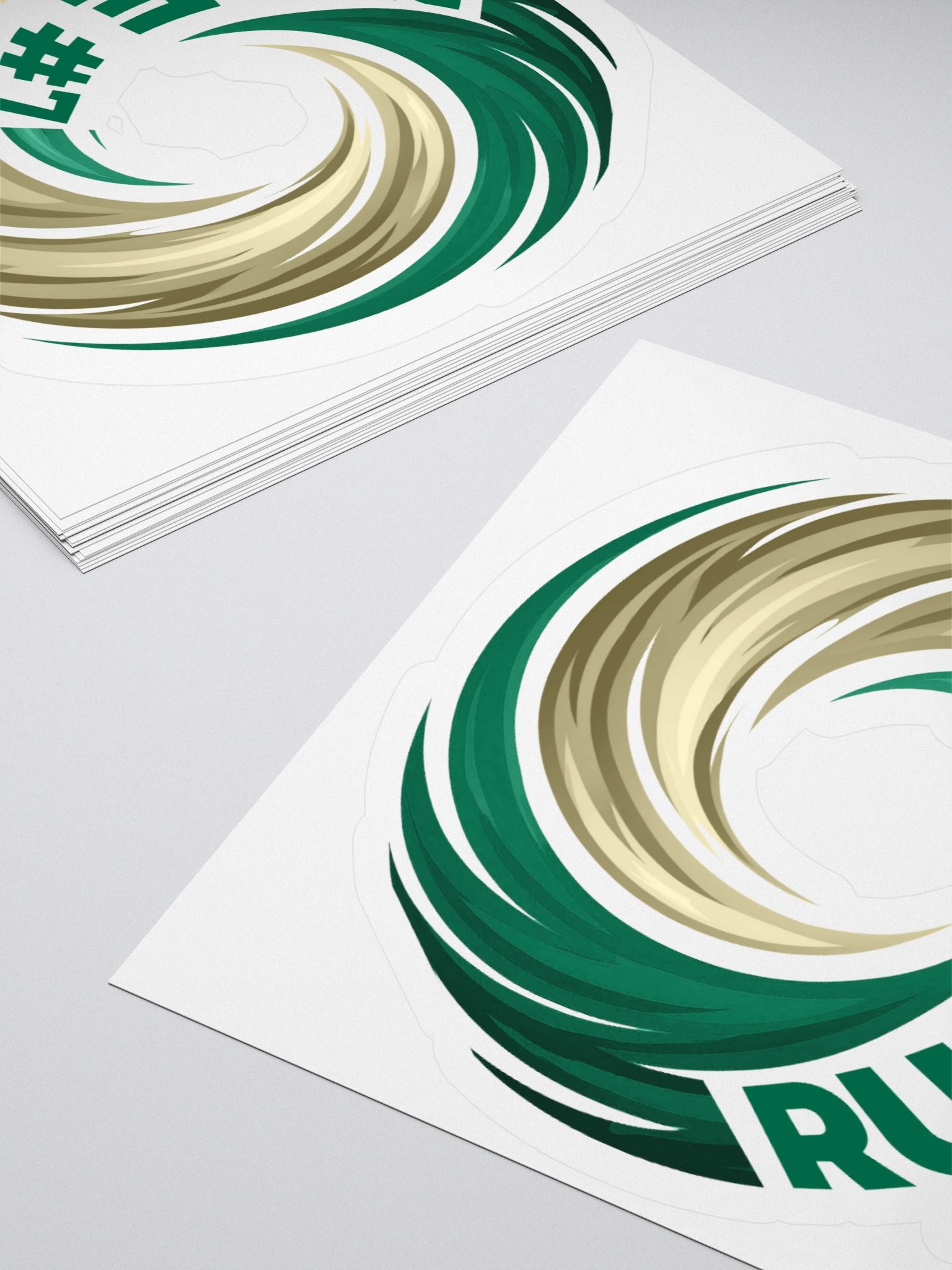 Rule #7 Kiss Cut Stickers Green and Gold product image (11)
