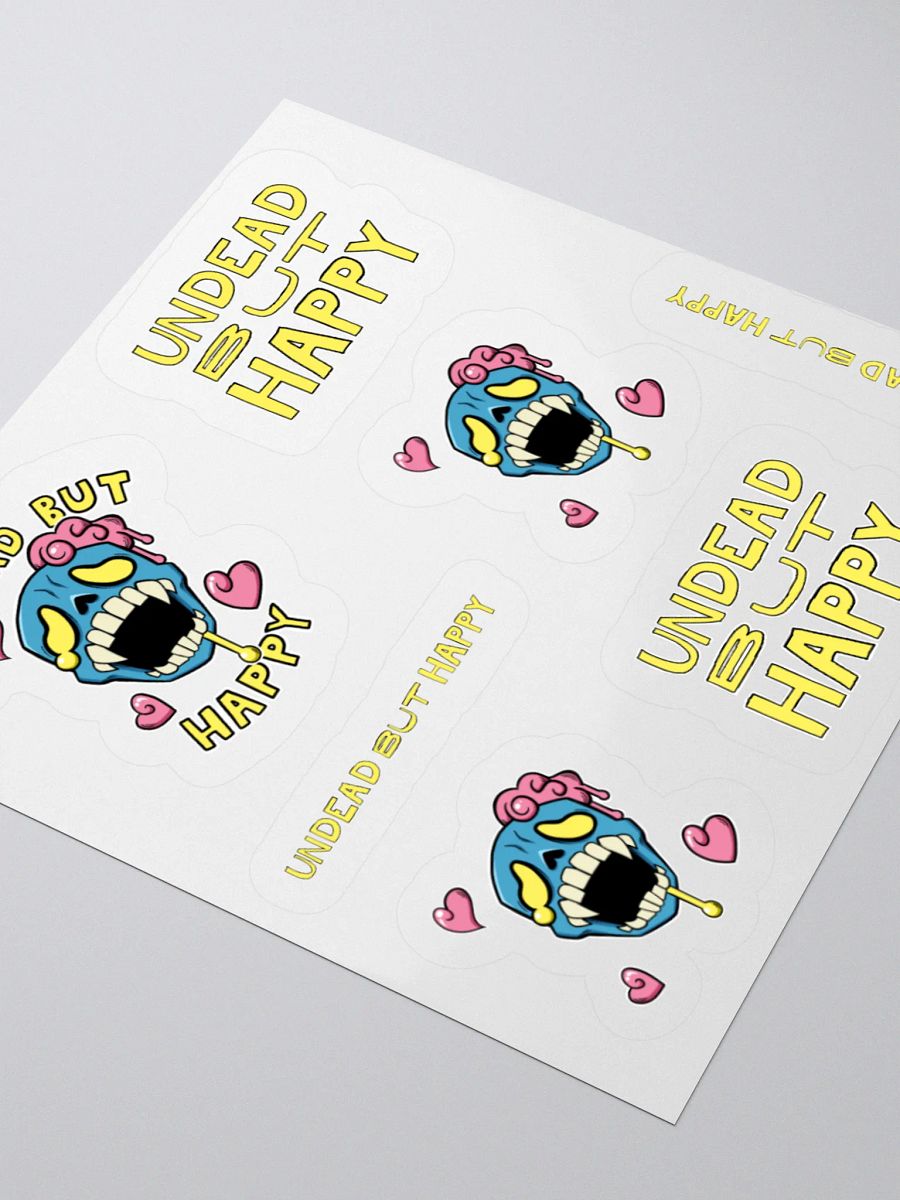 Undead but Happy set (sticker sheet) product image (3)