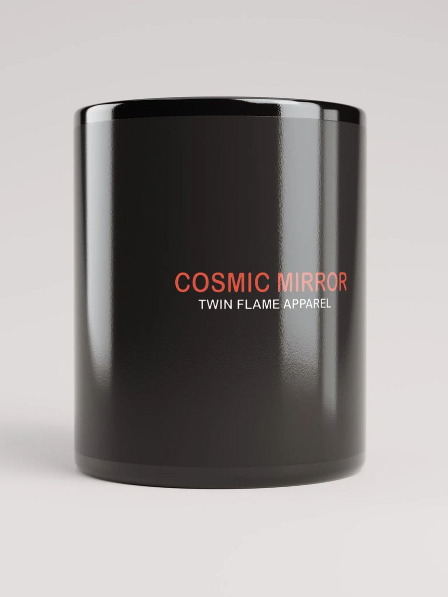 'Cosmic Mirror' Black Glossy Mug product image (5)