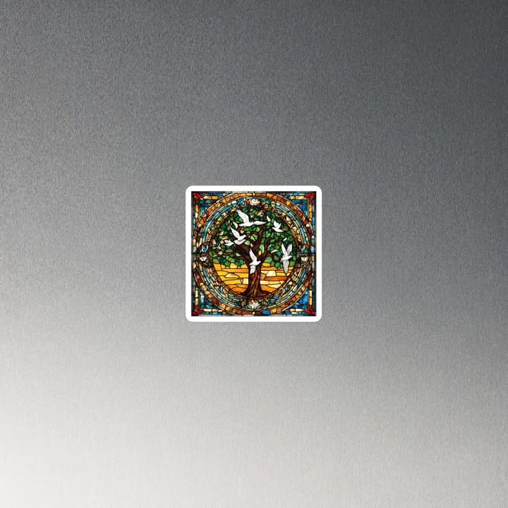 Doves in the Tree of Life Magnet product image (4)