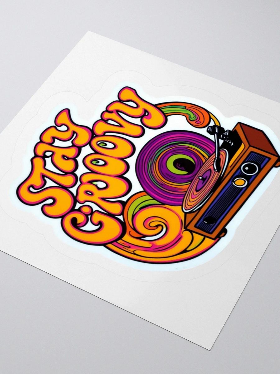 Stay Groovy Record Player Kiss Cut Stickers product image (9)