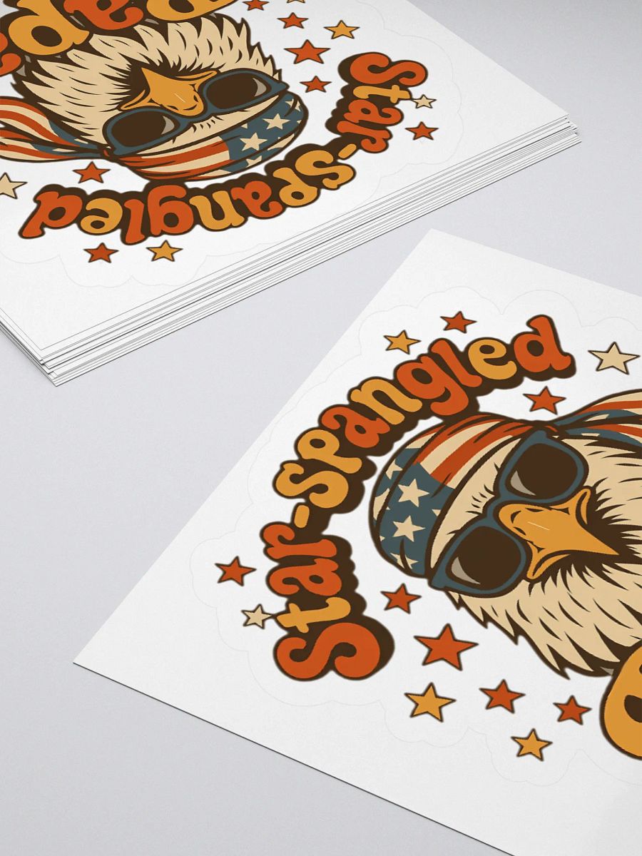 Star-Spangled Papa Eagle Sticker product image (12)