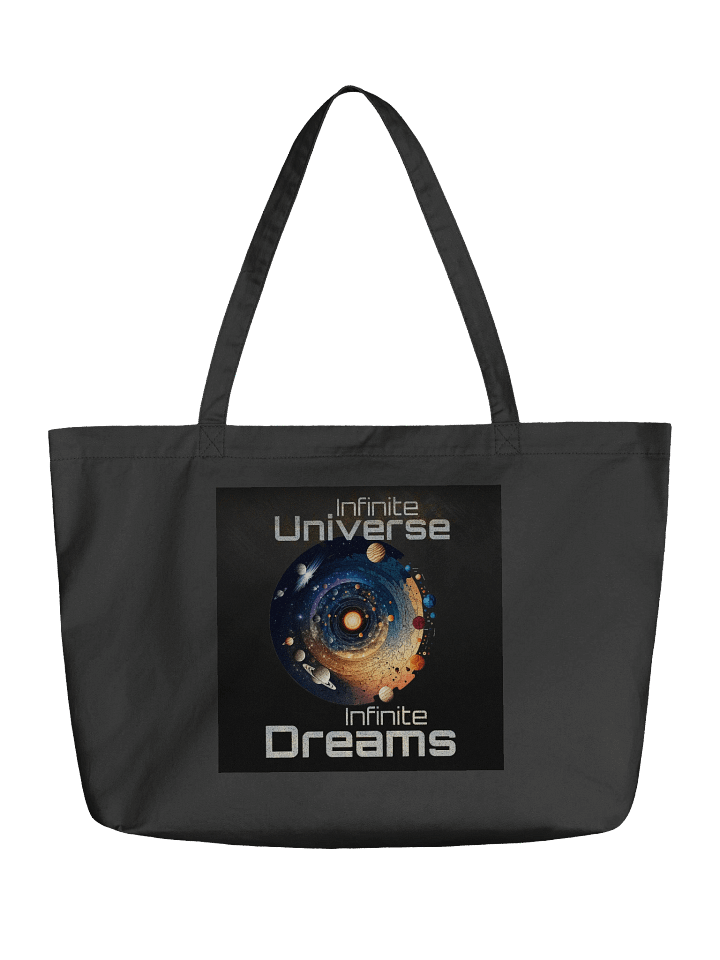 Cosmic Horizons - Infinite Universe, Infinite Dreams – Organic Cotton Tote Bag (Wide) product image (1)