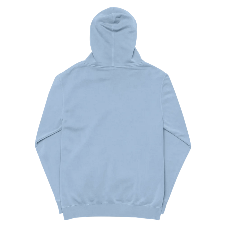 hyperverbal (L.C. navy comic sans with stars) embroidered pigment hoodie product image (10)