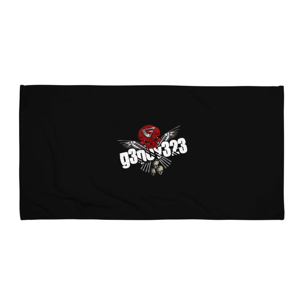 Skull Winged Bath Towel product image (1)