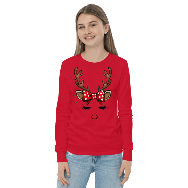 Whimsical Reindeer Super Cute RedT-Shirt product image (2)