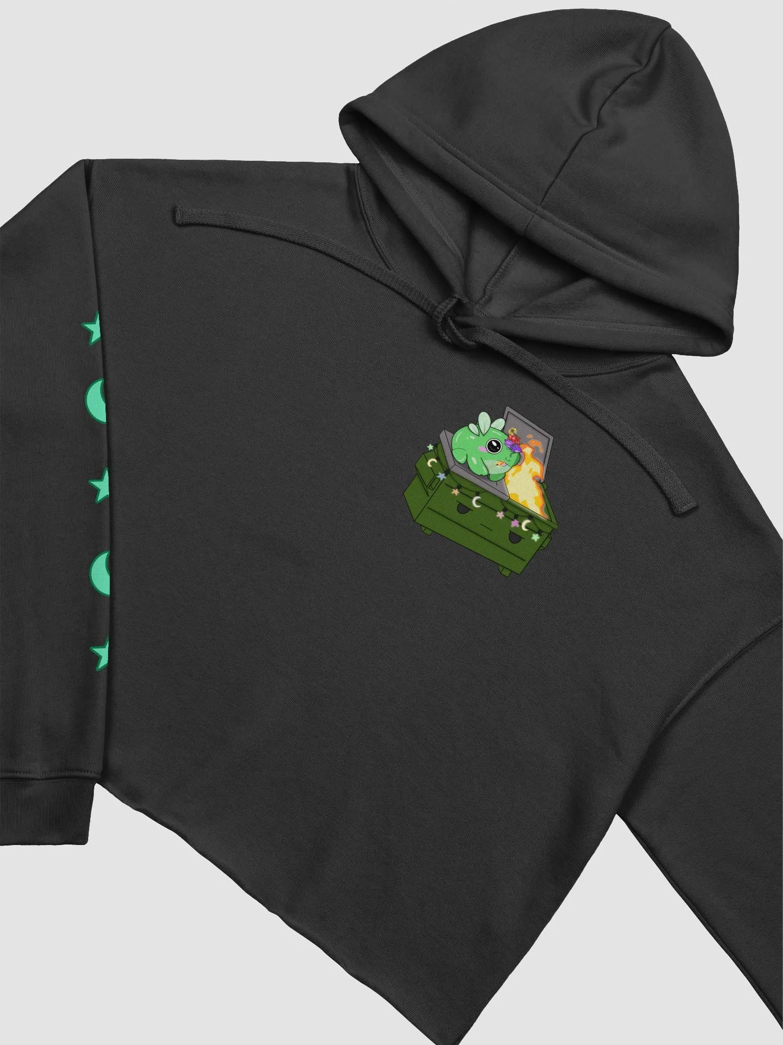 Faye's Dumpster Fire Cropped Hoodie product image (3)