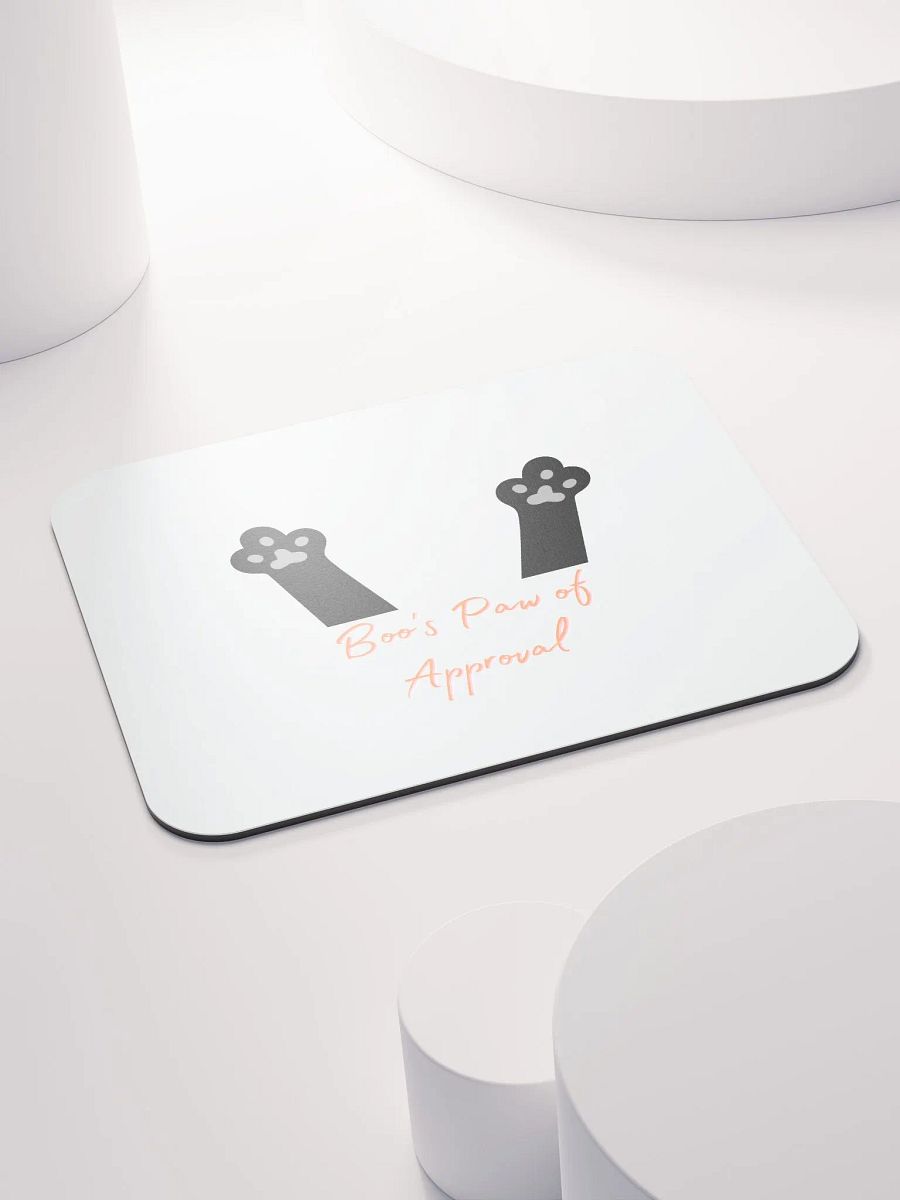 Boo's Paws Of Approval Classic Mouse Pad. product image (4)
