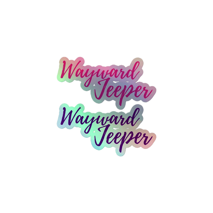 Pink & Purple Holographic Jeeper Stickers product image (1)