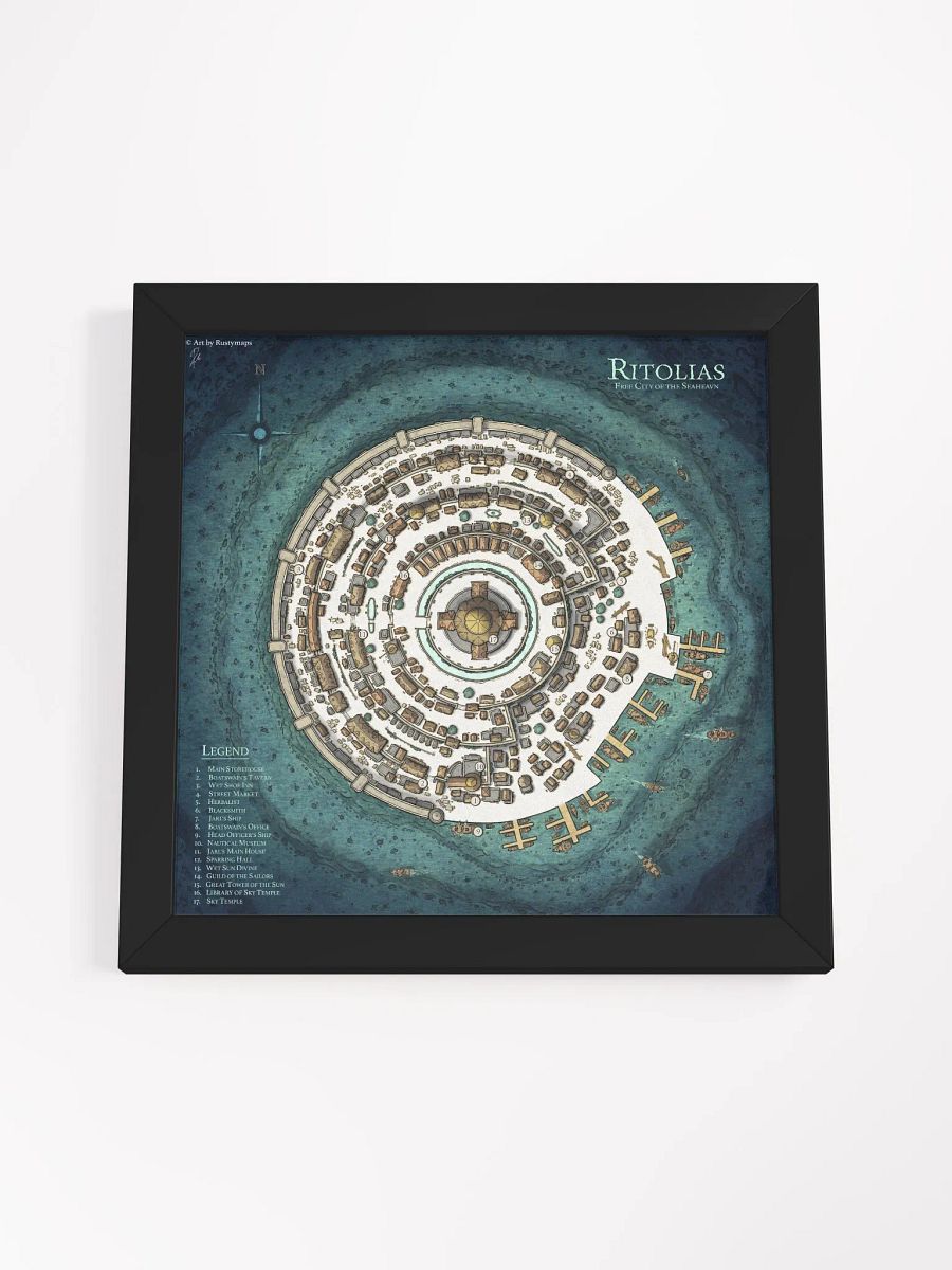 RITOLIAS CITY FRAMED POSTER 10
