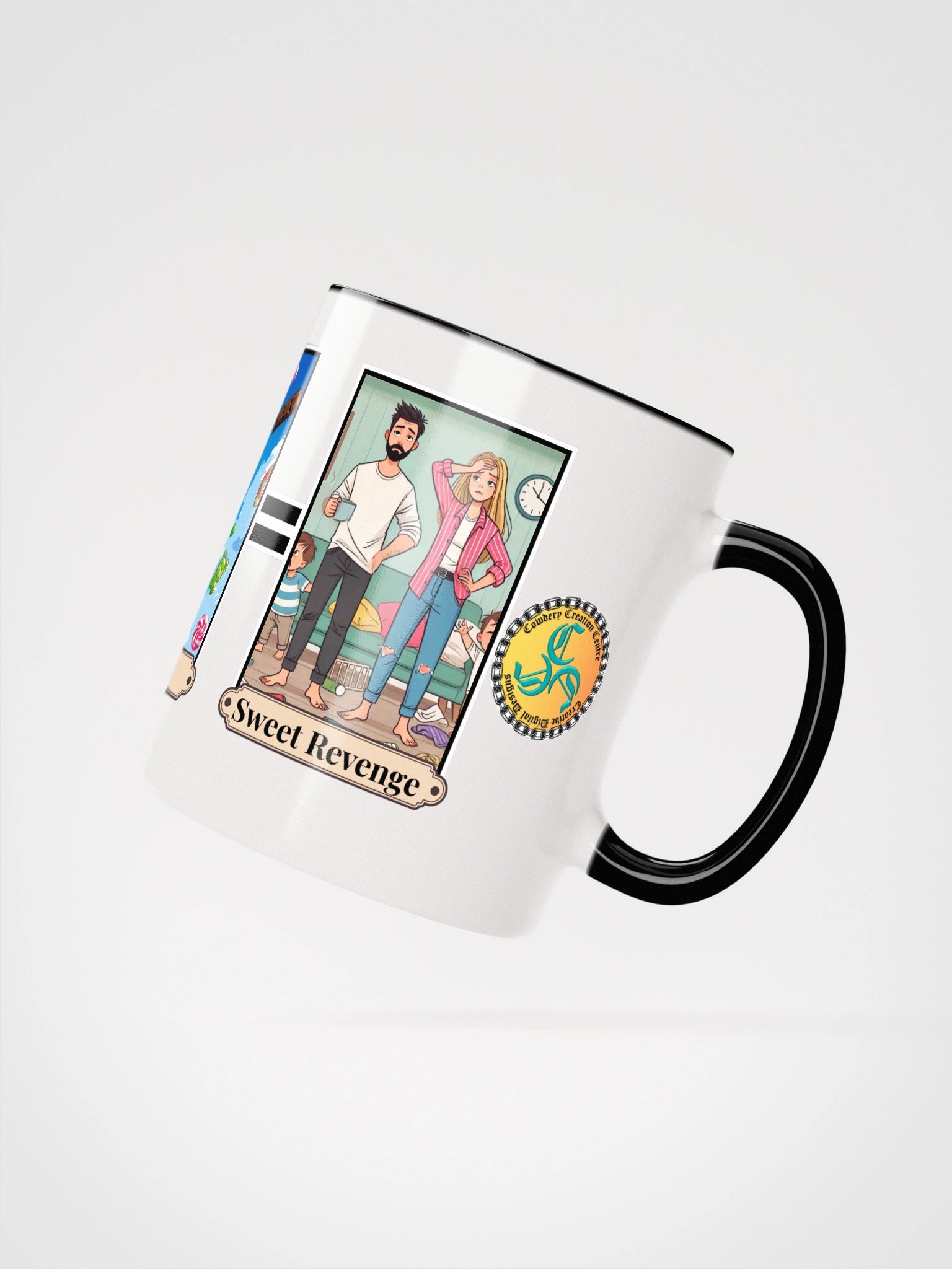 Grandkids + Candy = Sweet Revenge (Both) 2-Tone Ceramic Mug product image (26)