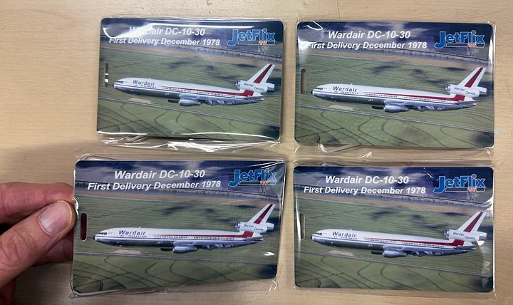 Wardair DC-10 luggage tag set of 4 product image (1)