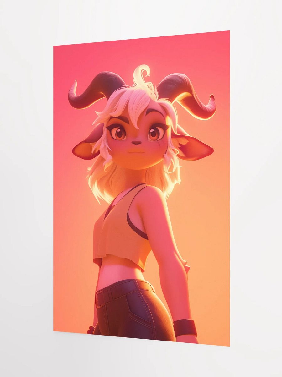 Sunset Stroll Goat Poster product image (5)