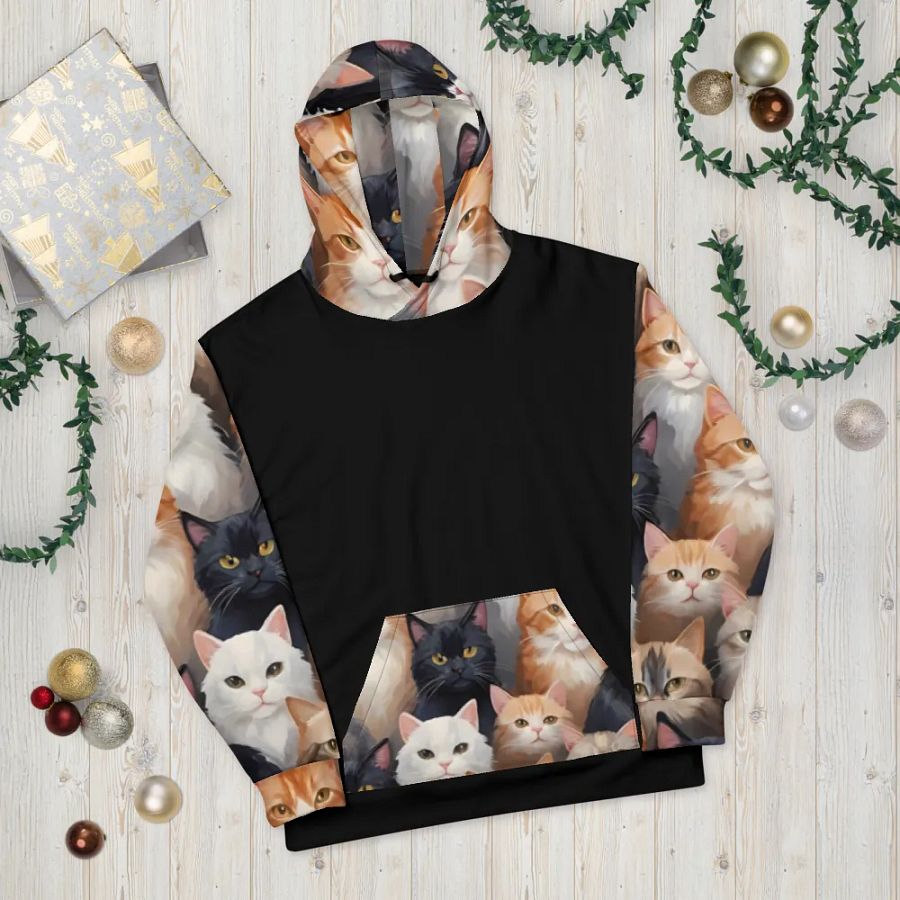 Purrfectly Adorable Cat Lovers Unisex Hoodie product image (10)