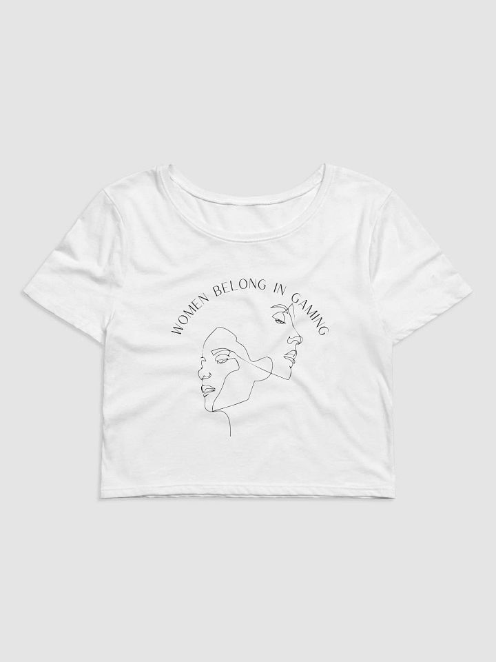 Women Belong In Gaming Cropped Tee product image (2)