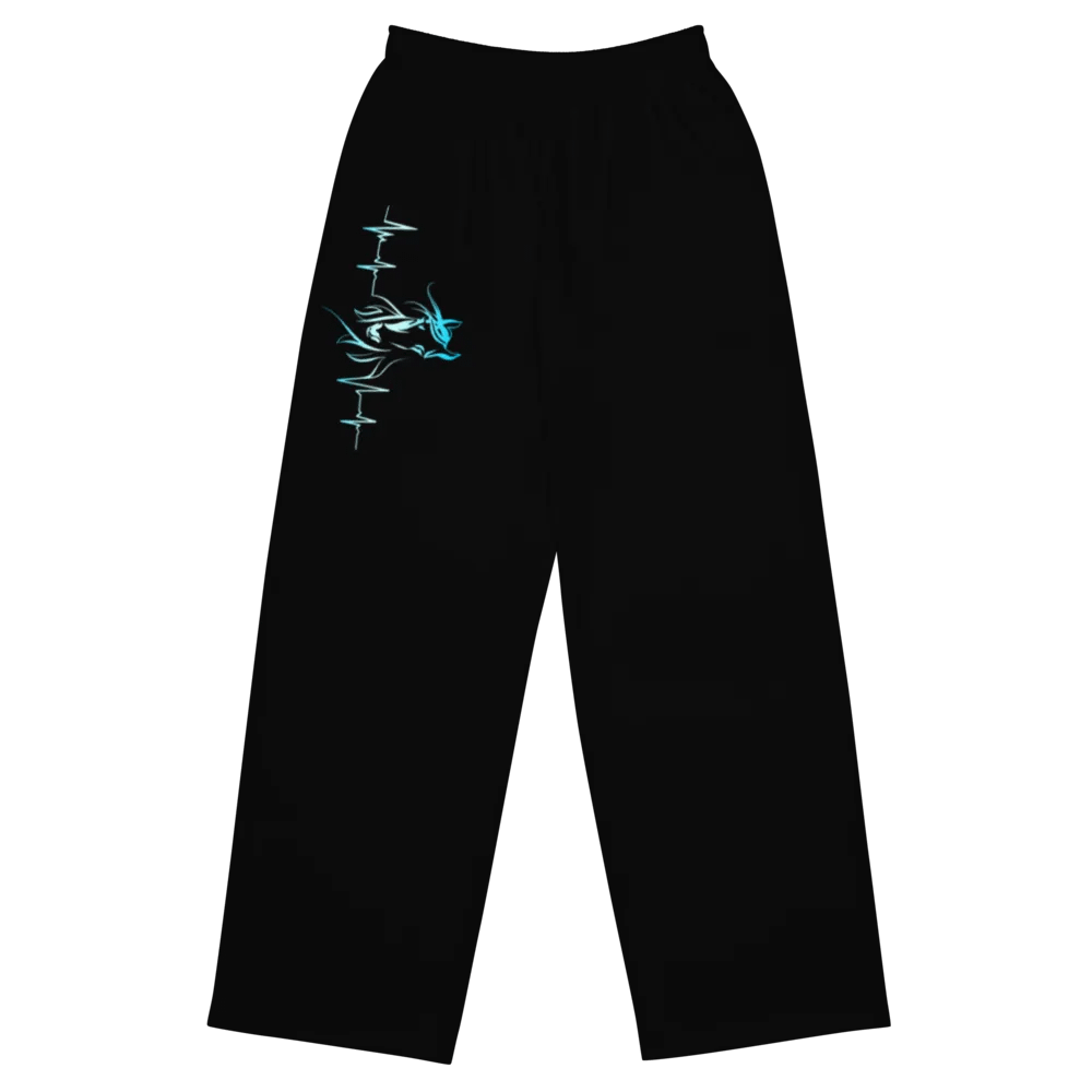 Horse Heartbeat Unisex Wide-Leg Pants product image (9)