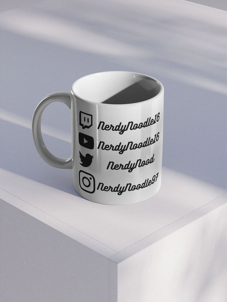 NerdyNoodle Logo Mug with Socials product image (3)