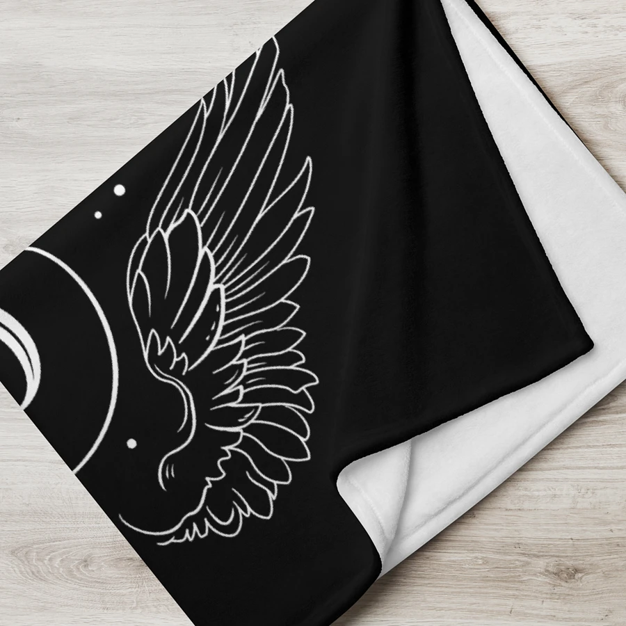 Until Darkness Dies (wings design) Throw Blanket product image (5)