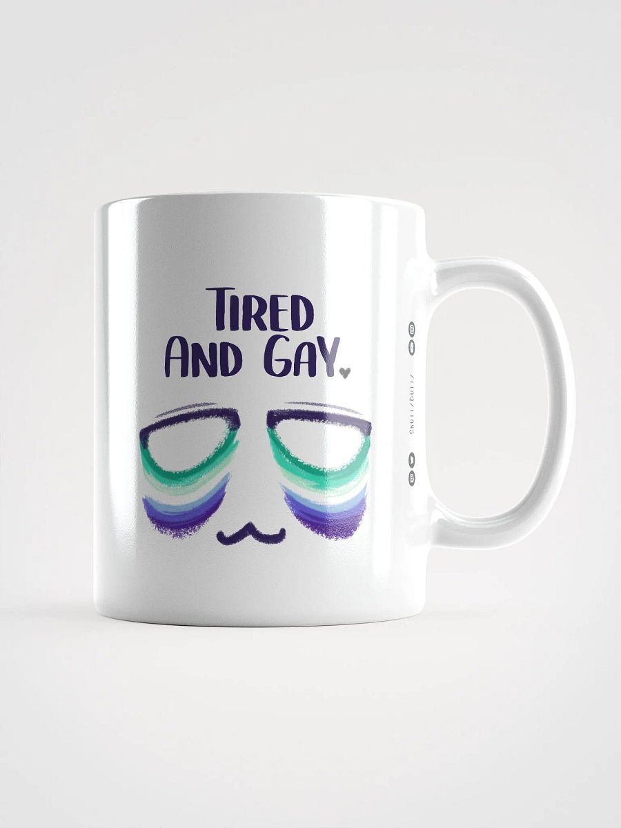 Tired and Gay - Gay Pride Flag Ceramic Mug product image (1)
