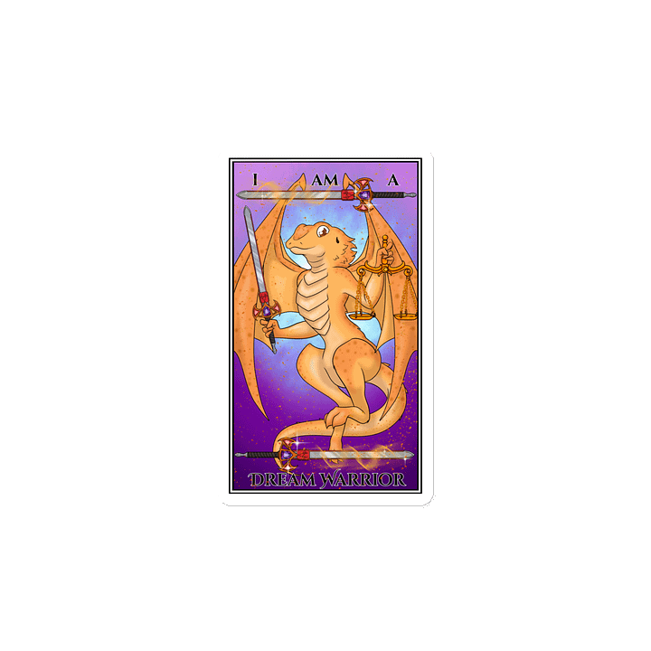 Day of the Dragon "Justice" Tarot Card Magnet product image (2)