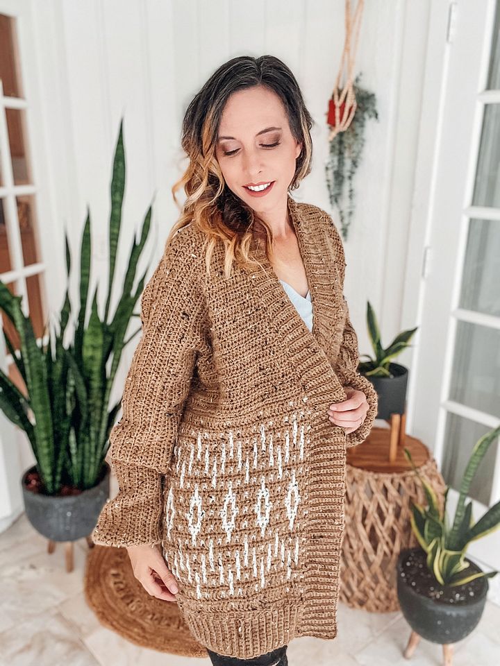 Wish Upon A Star Crochet Cardigan - Learn to Crochet an Easy Mosaic Cardigan product image (2)