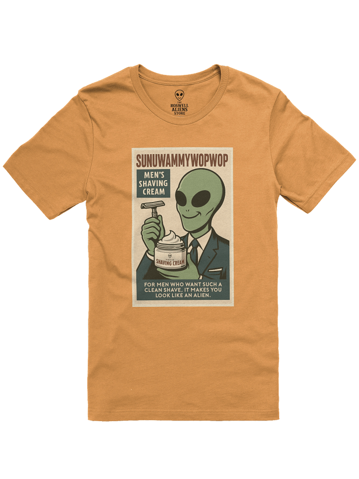 Shaving Cream Roswell Aliens Retro Poster Unisex T-Shirt product image (10)