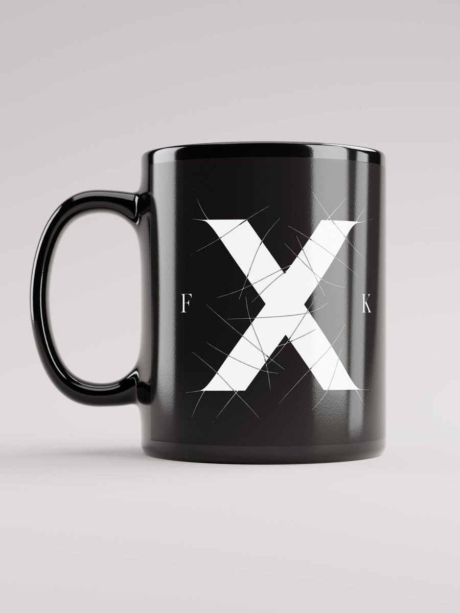 Fetish X Killer F.X.K. Stitch X & Eye Logo Black Mug product image (12)